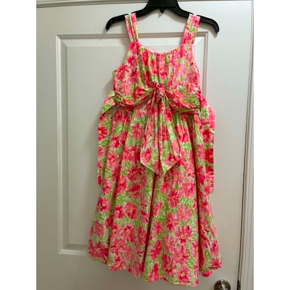 Girls Floral Party Dress No Brand with Belt in Petticote XL 14-16